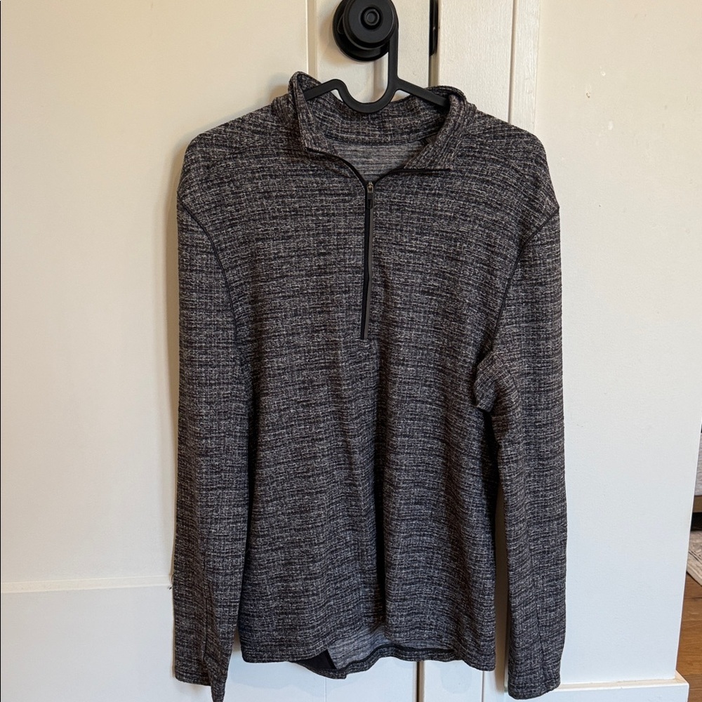 lululemon athletica Men's Charcoal Zip-Up Sweater
